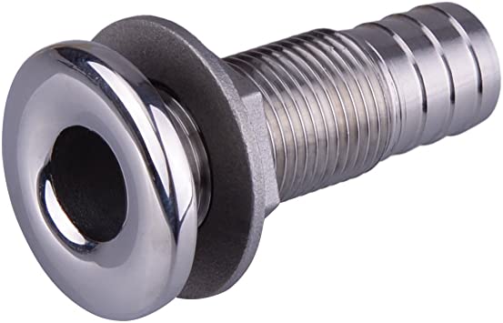 Stainless20Steel20Drainage20Thru-hull20Fitting1 Stainless Steel Drainage Thru-hull Fitting 2" x 57 mm