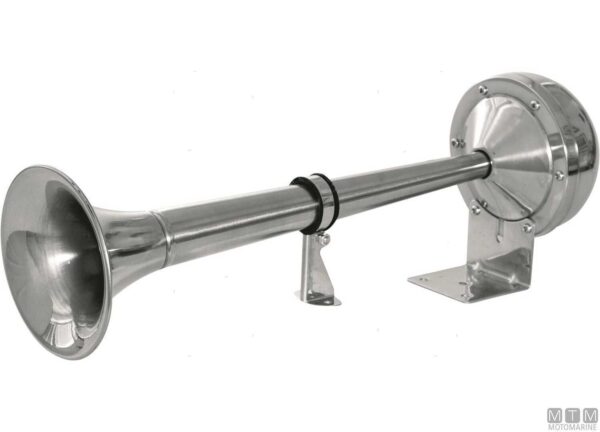 Stainless20Steel20Single20Horn Stainless Steel Electric Horn Trumpet 12v 400mm