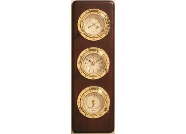 Stazione20Meteo20Verticale Polished Brass plated Zirconium weather station 130mm x H410mm