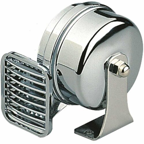 Tromba20Marco2012V20in20Ottone20Cromato Compact Horn Chromed Brass 12v ( 90 x 110mm)