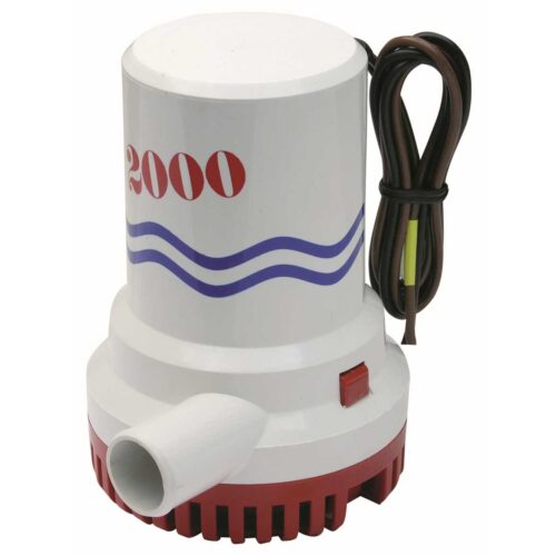 Wb202000GPH Submersible bilge pump WB-2000 2000gph 24v