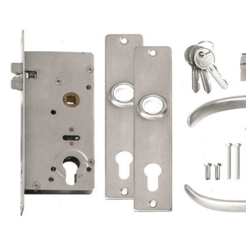 con20Chiavi202035 Mortise Doorlock Left Hand 163x75x13mm Model 2035