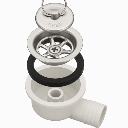 Drainage with elbow for Sinks -20mm