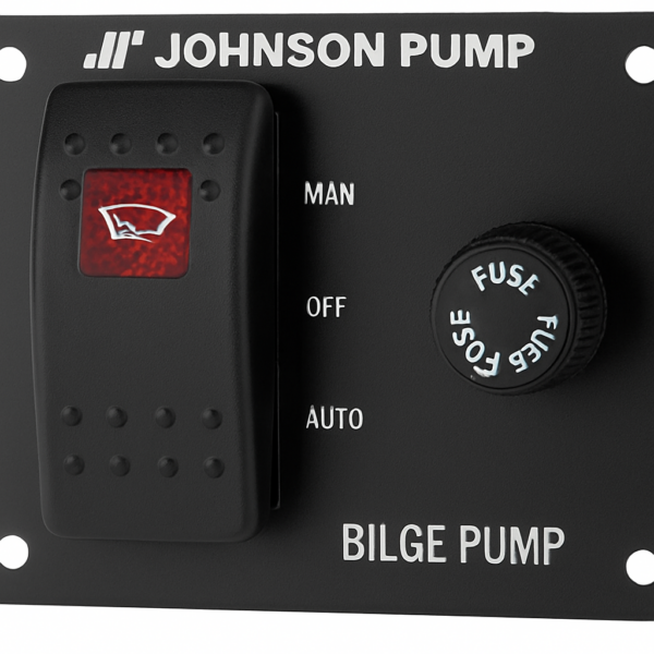 Johnson Panel for Bilge Pump Control 12V 3-Way ON AUTO OFF