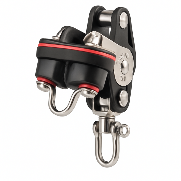 product-112355-20260613142823 Sprenger Pulley Single Swivel with Cam Cleat and Becket 28mm up to 8mm lines