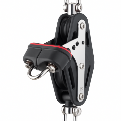 product-112382-20260613144306 Sprenger Fiddle Pulley with Cam Cleat and Becket 50mm up to 12mm lines