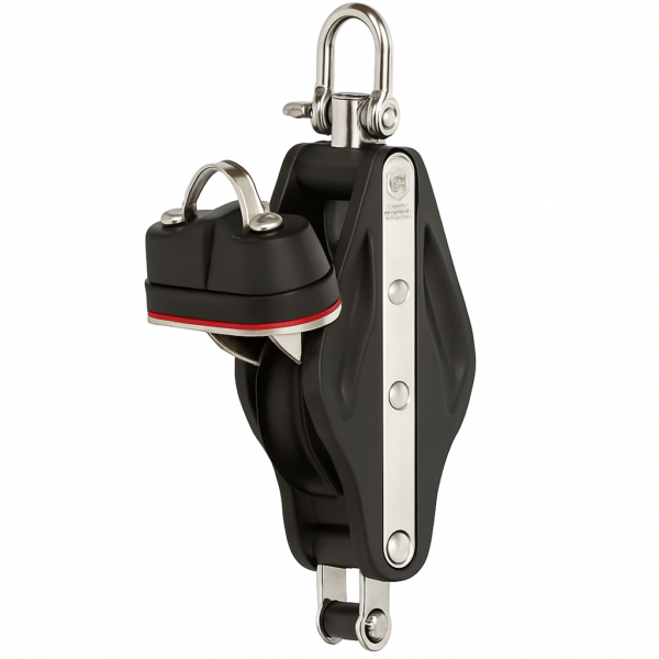 product-112391-20260615223234 Sprenger Fiddle Pulley with Cam Cleat and Becket 50mm up to 12mm lines