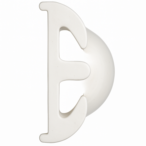 product-112833-20260619022007 White plastic end cap for fendering profile H56