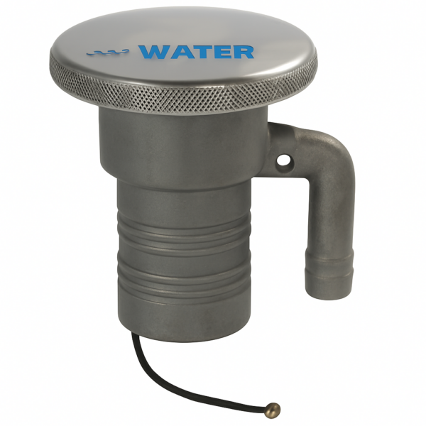 Stainless Steel Water Filler with vent 38mm
