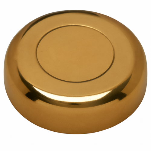 Polished Brass hub cap for helmsmann`s wheels from 490 to 650mm