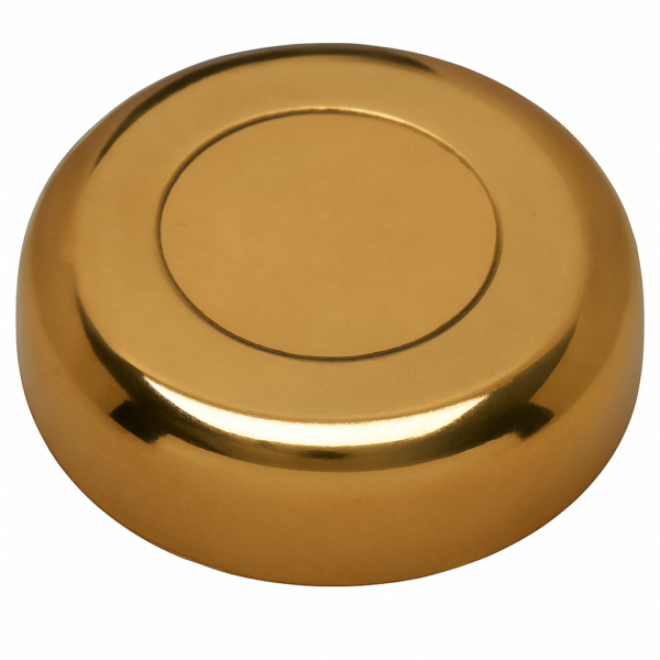 product-113495-20260613142807 Polished Brass hub cap for helmsmann`s wheels from 490 to 650mm