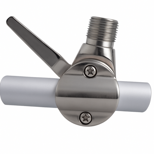 Stainless Steel Support for Antennas with Clamp for tube 22-25mm