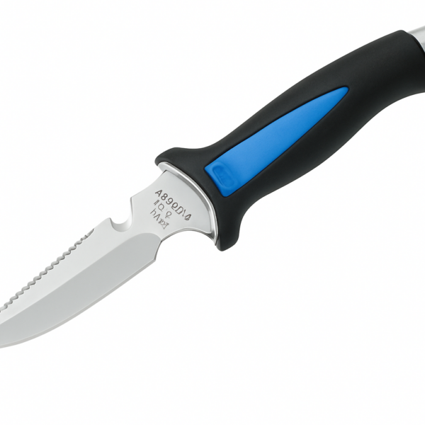 product-115075-20260619014430 Compact diving knife Aquatis Black and Blue 12cm