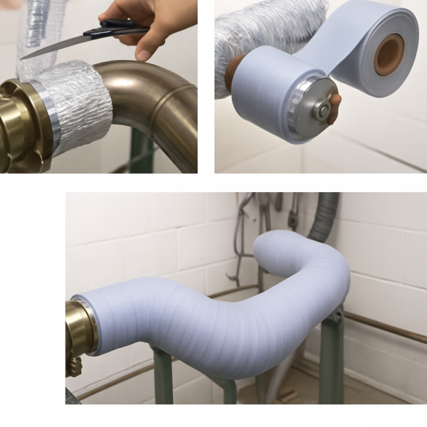 Elastic Insulation Tape H50mm x 5mt up to 600 Degrees