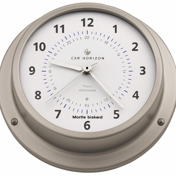 product-115988-20260612143637 Marine Clock Stainless Steel Satin 120mm Cap Horizon (by barigo)