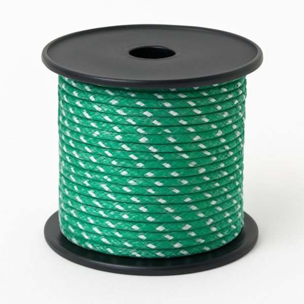product-116373-20260612142158 Green High Tenacity Polyester Rope roll 3mm x 15mt