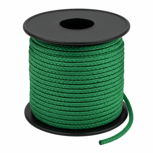 product-116373-20260612142213 Green High Tenacity Polyester Rope roll 3mm x 15mt