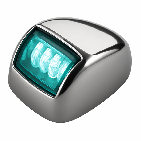 Stainless Steel Led Navigation Light Orionis Green H27mm