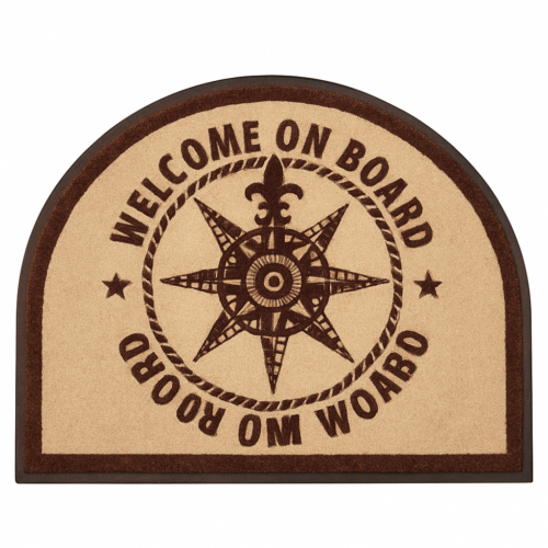 product-117889-20260612131401 Carpet "Welcome on Board" Brown 70 x 50cm