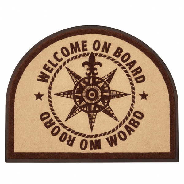 product-117889-20260612131401 Carpet "Welcome on Board" Brown 70 x 50cm