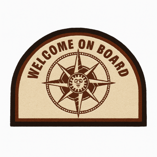 product-117889-20260612131433 Carpet "Welcome on Board" Brown 70 x 50cm