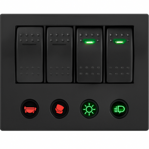 product-118182-20260612130110 Electrical Panel Startech with 4 Led switches 130 x H100mm