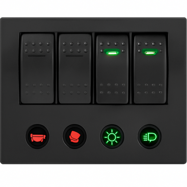 product-118182-20260612130110 Electrical Panel Startech with 4 Led switches 130 x H100mm