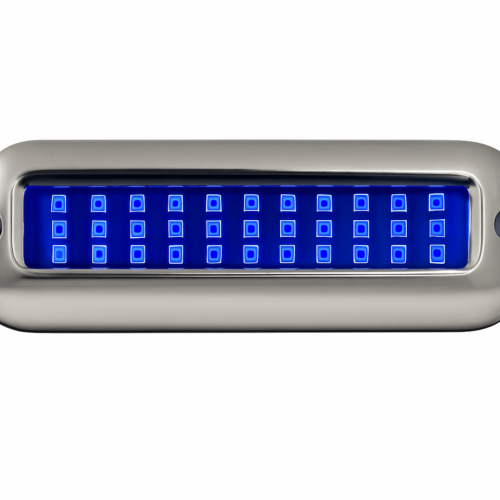 Stainless Steel Submersible Led Light Blue 120 x 42 x H24mm 12-24v