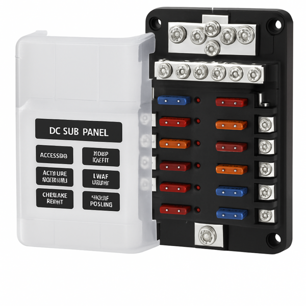 product-119095-20260612121408 Electrical Fuse Box for 12 Blade Fuses (LED Indicator)