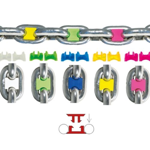 Kit 50 Multicolour Chain markers 10mm