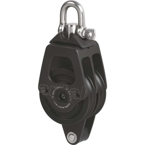 Double Pulley with Becket Antal 60mm for 12mm line