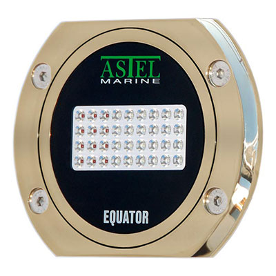 Bronze Underwater Led Light Astel Equator MSR0640 - Blue