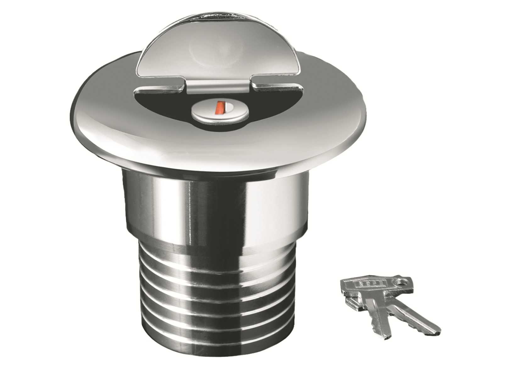 Water Filler Chromed with lock 50mm