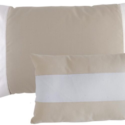 Pair Waterproof Cushions MB Sand and White