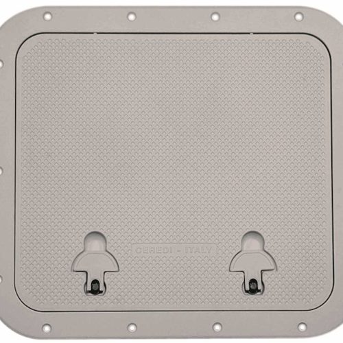 Anodized Aluminum Grey Hatches 460 x 510mm