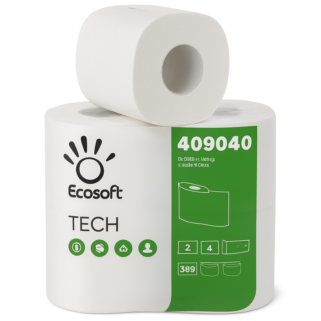 Ecosoft toilet paper pack 4 rolls