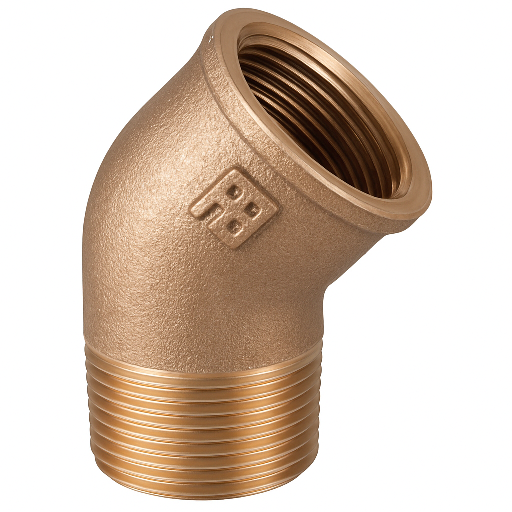 Bronze 45° Elbow F-F G 1"1/4 Thread
