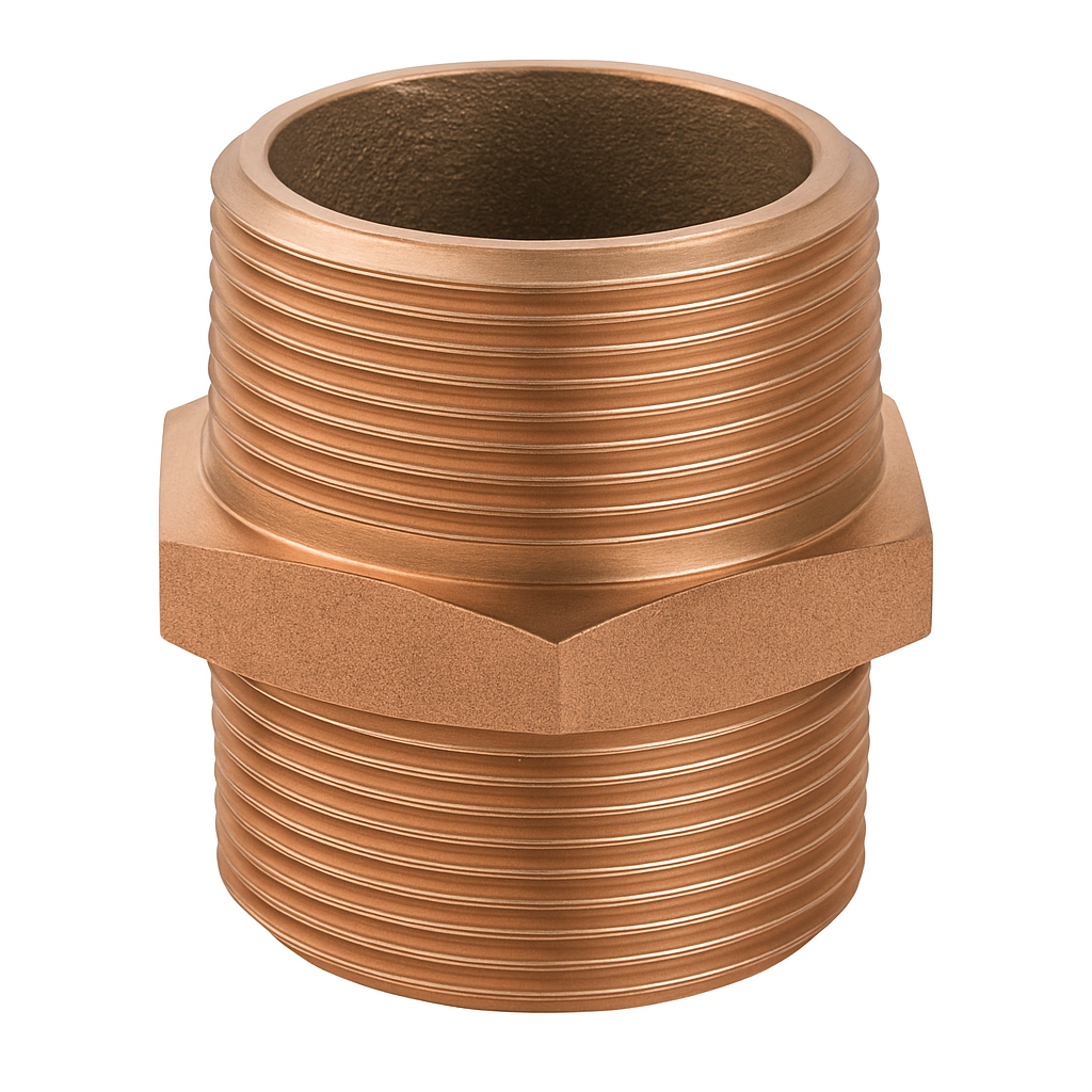 Bronze Double Nipple G 2"1/2 Thread