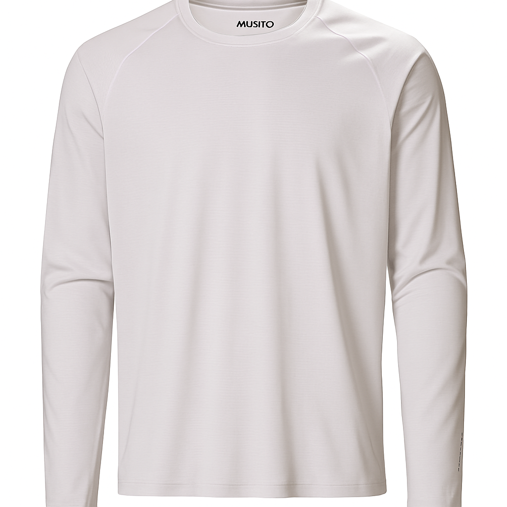 Musto Evolution Sunblock 2.0 Long-Sleeve T-Shirt - Size L - Color Platinum